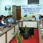 रायपुर : अंतरराष्ट्रीय मानकों के अनुरूप तैयार करें सभी खेल स्थलों को – श्री यशवंत कुमार